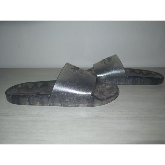 Coach C3068 Women's Sz 9B Ulyssa Sliver Slide Sandal - Picture 7 of 9